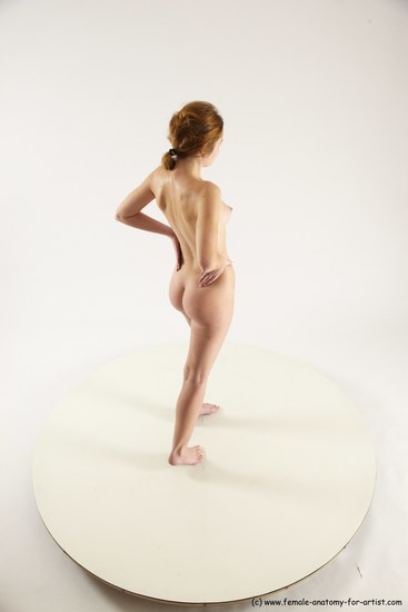 Nude White Standing poses - ALL Slim long blond Standing poses - simple Multi angle poses Pinup