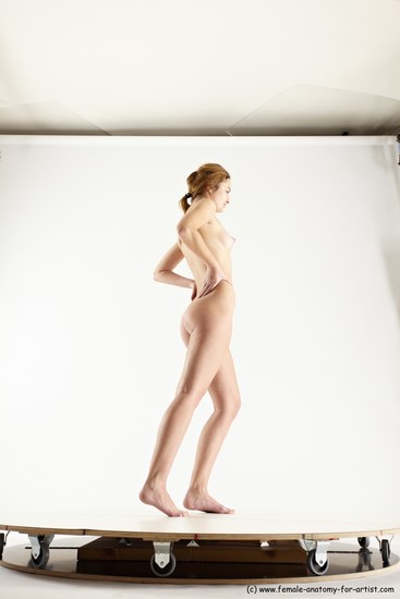 Nude White Standing poses - ALL Slim long blond Standing poses - simple Multi angle poses Pinup