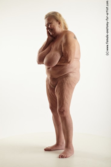 and more Nude Woman White Standing poses - ALL Overweight long blond Standing poses - simple Pinup