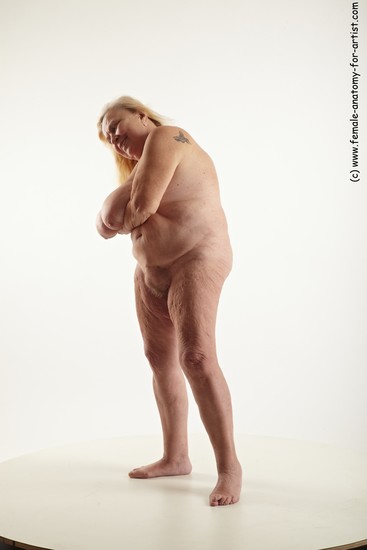 and more Nude Woman White Standing poses - ALL Overweight long blond Standing poses - simple Pinup