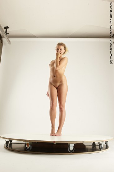 Nude Woman White Sitting poses - ALL Slim long blond Sitting poses - simple Multi angle poses Pinup