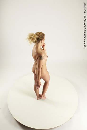 Nude Woman White Sitting poses - ALL Slim long blond Sitting poses - simple Multi angle poses Pinup