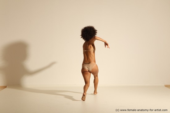 Underwear Woman Black Dancing Dynamic poses Academic