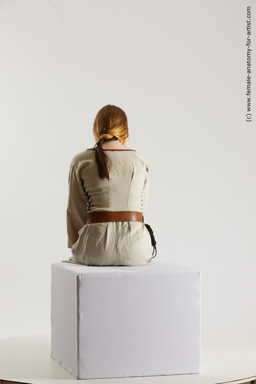 Casual Woman White Sitting poses - ALL Average medium brown Sitting poses - simple Multi angle poses Academic