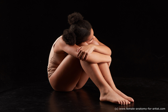 Underwear Woman Black Sitting poses - ALL Average medium black Sitting poses - simple Standard Photoshoot  Academic