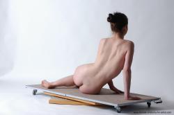 Nude Woman White Sitting poses - ALL Slim medium brown Sitting poses - simple Pinup