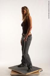 Casual Woman White Standing poses - ALL Slim long blond Standing poses - simple Academic
