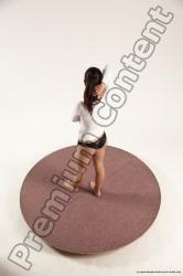 Underwear Woman White Standing poses - ALL Slim long brown Standing poses - simple Multi angle poses Academic