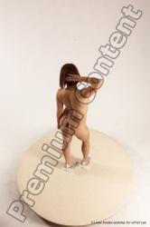 Nude Woman White Standing poses - ALL Slim medium brown Standing poses - simple Multi angle poses Pinup