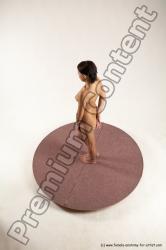 Nude Woman White Standing poses - ALL Slim medium brown Standing poses - simple Multi angle poses Pinup