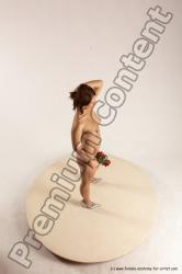 Nude Woman White Standing poses - ALL Slim medium brown Standing poses - simple Multi angle poses Pinup