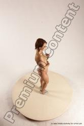 Nude Woman White Standing poses - ALL Slim medium brown Standing poses - simple Multi angle poses Pinup