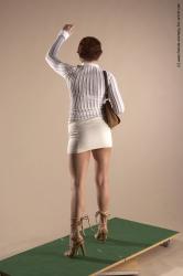 Casual Daily activities Woman White Standing poses - ALL Slim short red Standing poses - simple Academic