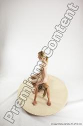 Nude Woman - Woman White Standing poses - ALL Slim long blond Standing poses - simple Multi angle poses Pinup