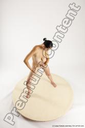 Nude Woman White Standing poses - ALL Slim long brown Standing poses - simple Multi angle poses Pinup