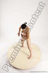 Nude Woman White Standing poses - ALL Slim long brown Standing poses - simple Multi angle poses Pinup