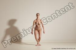 Nude Woman White Slim long black Dancing Dynamic poses Pinup