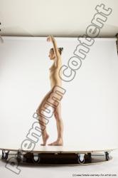 Nude Woman White Standing poses - ALL Athletic long blond Standing poses - simple Multi angle poses Pinup