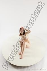 Nude Woman White Sitting poses - ALL Slim medium brown Sitting poses - simple Multi angle poses Pinup