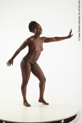 Nude Woman Black Standing poses - ALL Average medium brown Standing poses - simple Standard Photoshoot Pinup