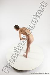 Nude Woman White Standing poses - ALL Slim Standing poses - bend over bald Multi angle poses Pinup
