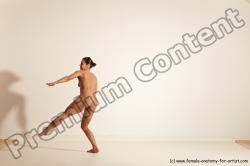 Nude Gymnastic poses Woman White Moving poses Athletic medium brown Dynamic poses Pinup