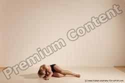 Underwear Gymnastic poses White Moving poses Slim bald Dynamic poses