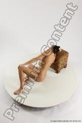 Nude Woman White Sitting poses - ALL Slim long brown Sitting poses - simple Multi angle poses Pinup