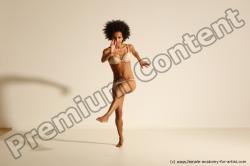 Underwear Gymnastic poses Woman Black Moving poses Athletic long black Dynamic poses Academic