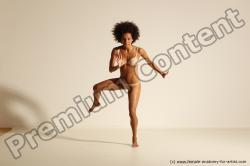 Underwear Gymnastic poses Woman Black Moving poses Athletic long black Dynamic poses Academic