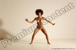 Underwear Gymnastic poses Woman Black Moving poses Athletic long black Dynamic poses Academic