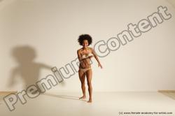 Underwear Woman Black Moving poses Athletic long black Dynamic poses Academic