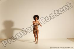 Underwear Woman Black Moving poses Athletic long black Dynamic poses Academic