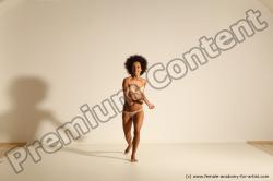 Underwear Woman Black Moving poses Athletic long black Dynamic poses Academic