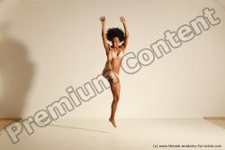 Underwear Woman Black Moving poses Athletic long black Dynamic poses Academic