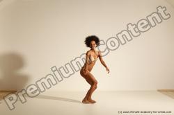 Underwear Woman Black Moving poses Athletic long black Dynamic poses Academic