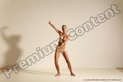 Modern aerobic reference poses of Kristyna