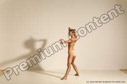 Modern aerobic reference poses of Kristyna