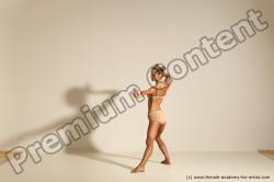 Modern aerobic reference poses of Kristyna