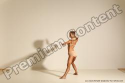 Modern aerobic reference poses of Kristyna