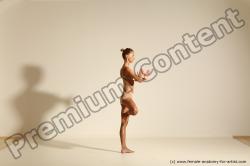 Modern aerobic reference poses of Kristyna