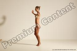 Modern aerobic reference poses of Kristyna