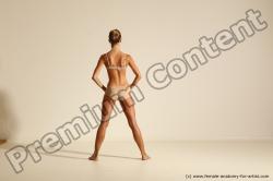 Modern aerobic reference poses of Kristyna