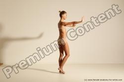 Modern aerobic reference poses of Kristyna