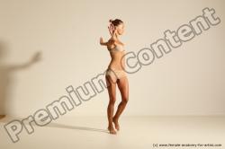 Modern aerobic reference poses of Kristyna