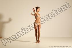 Modern aerobic reference poses of Kristyna