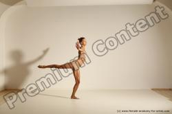 Modern aerobic poses of Kristyna