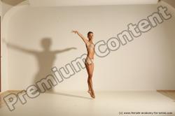 Modern aerobic poses of Kristyna