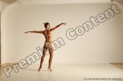 Modern aerobic poses of Kristyna