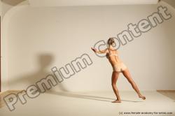 Modern aerobic poses of Kristyna